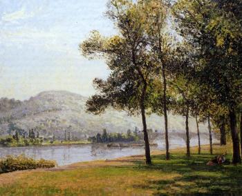 卡米耶 畢沙羅 The Cours-la-Reine at Rouen, Morning, Sunlight 卡米耶 畢沙羅 The Cours-la-Reine at Rouen, Morning, Sunlight